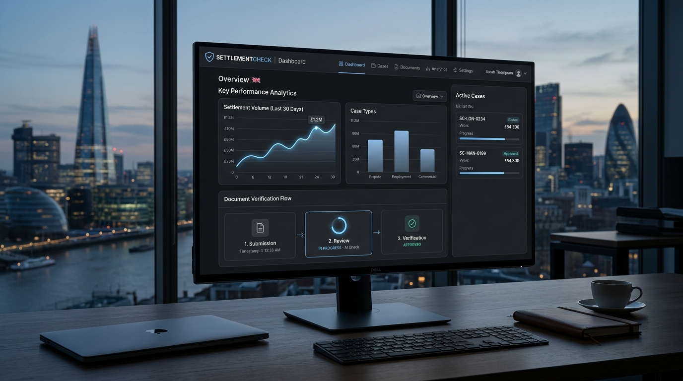 SettlementCheck High-Converting Legal-Tech Dashboard Built by Digitally Swift